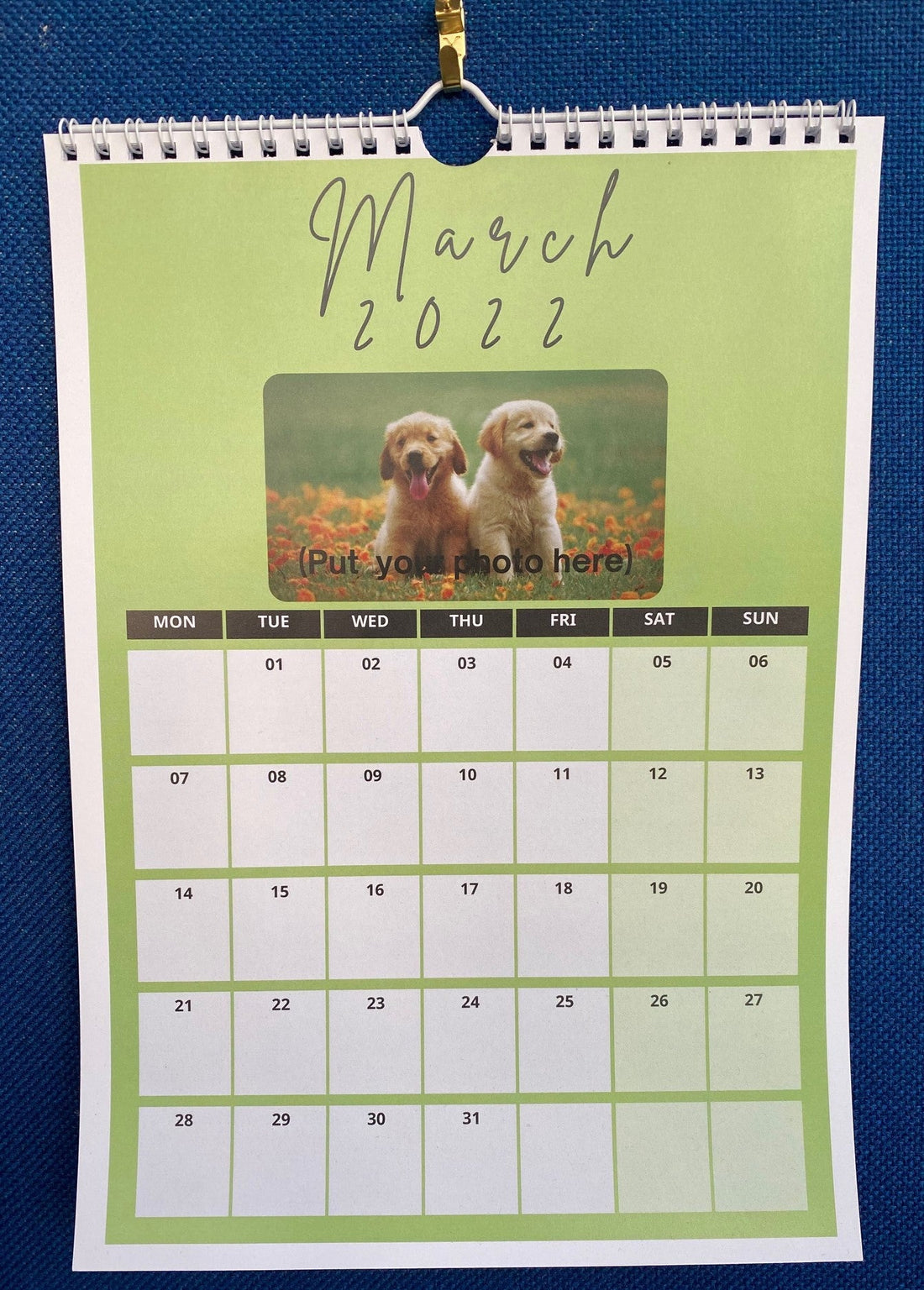 Personalised Calendars Printing Christchurch, New Zealand Frame