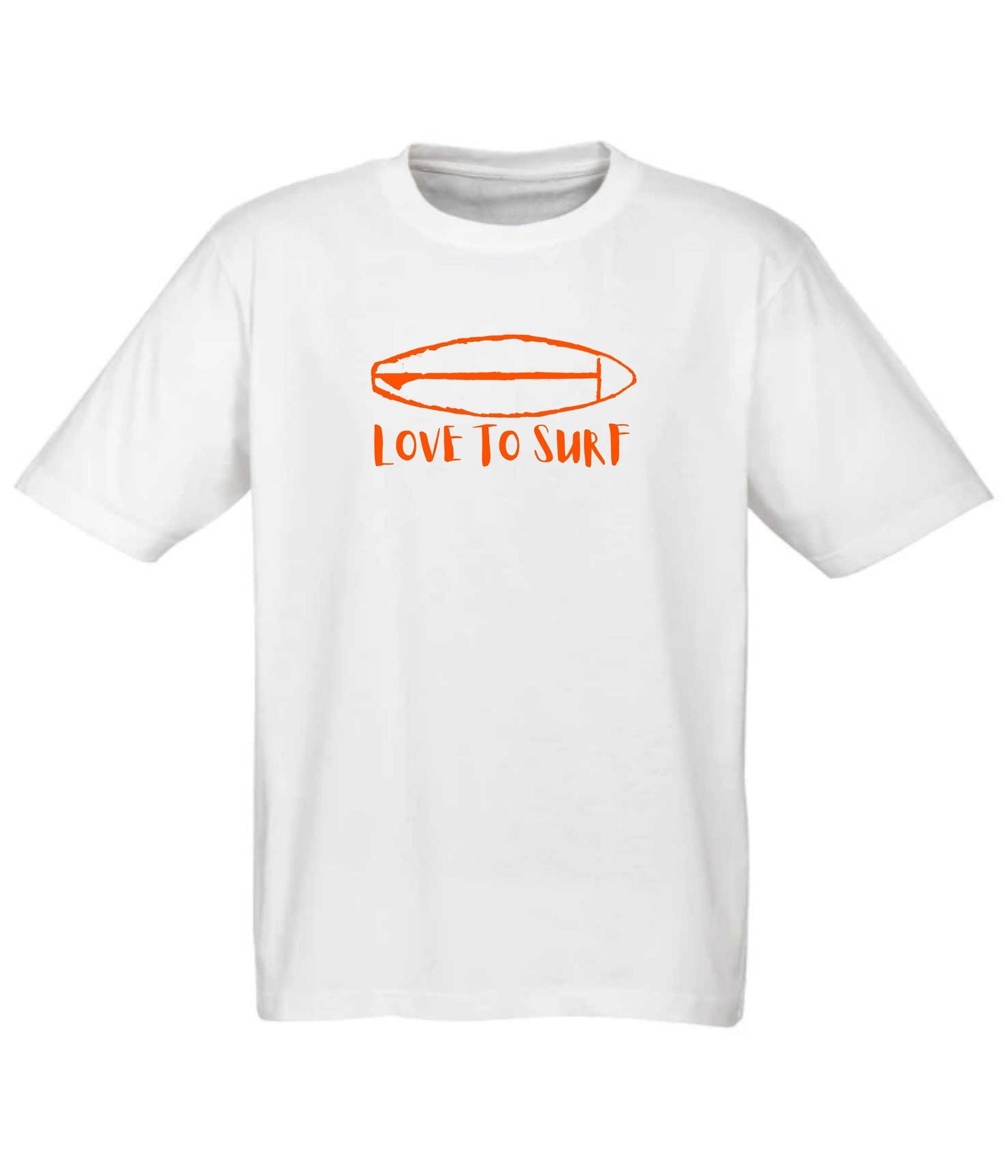 Tee - Love To Surf (White) - Frame 'n' Copy