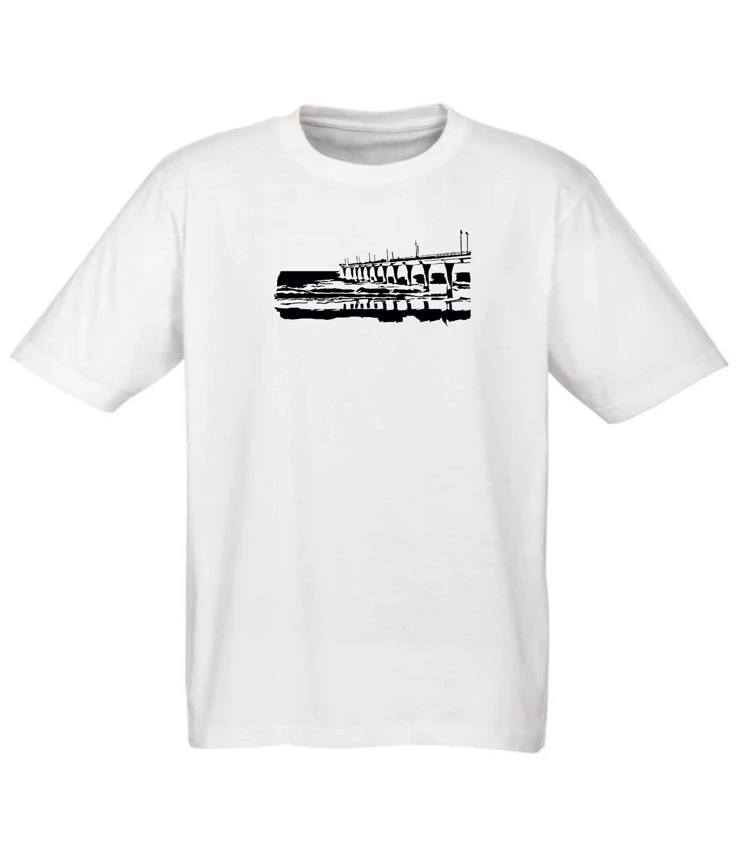 Tee - The Pier (White) - Frame 'n' Copy